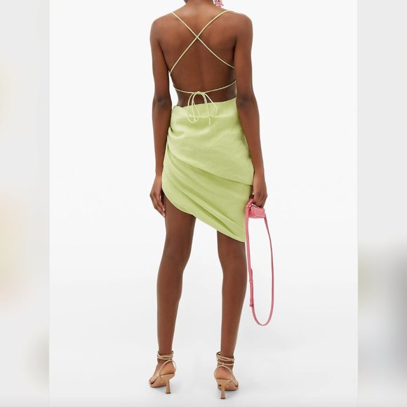 **NWT - Jacquemus Green 'La Robe Saudade' Dress - SZ 36 - Picture 2 of 16